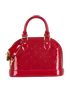 Alma BB, &pound;750, Handbags, Red, Patent Leather, Front view